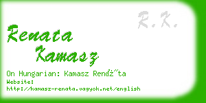 renata kamasz business card